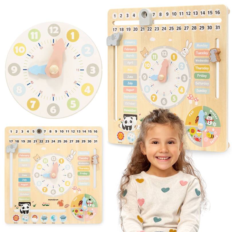 Kinderkalender aus Holz 6in1