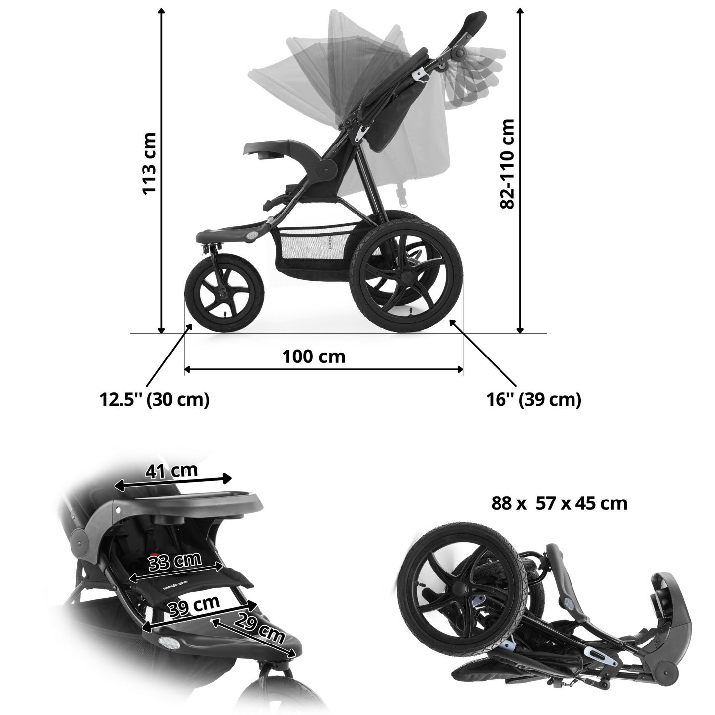 Babyjogger+Buggy 0m+ Moby-System MOUNTAIN