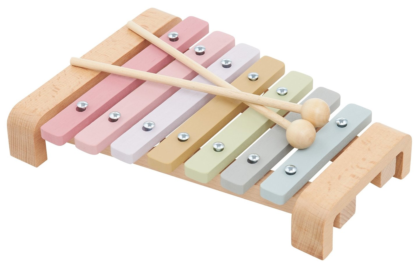 Holzbecken - Xylophon für Kinder, Farben des Regenbogens