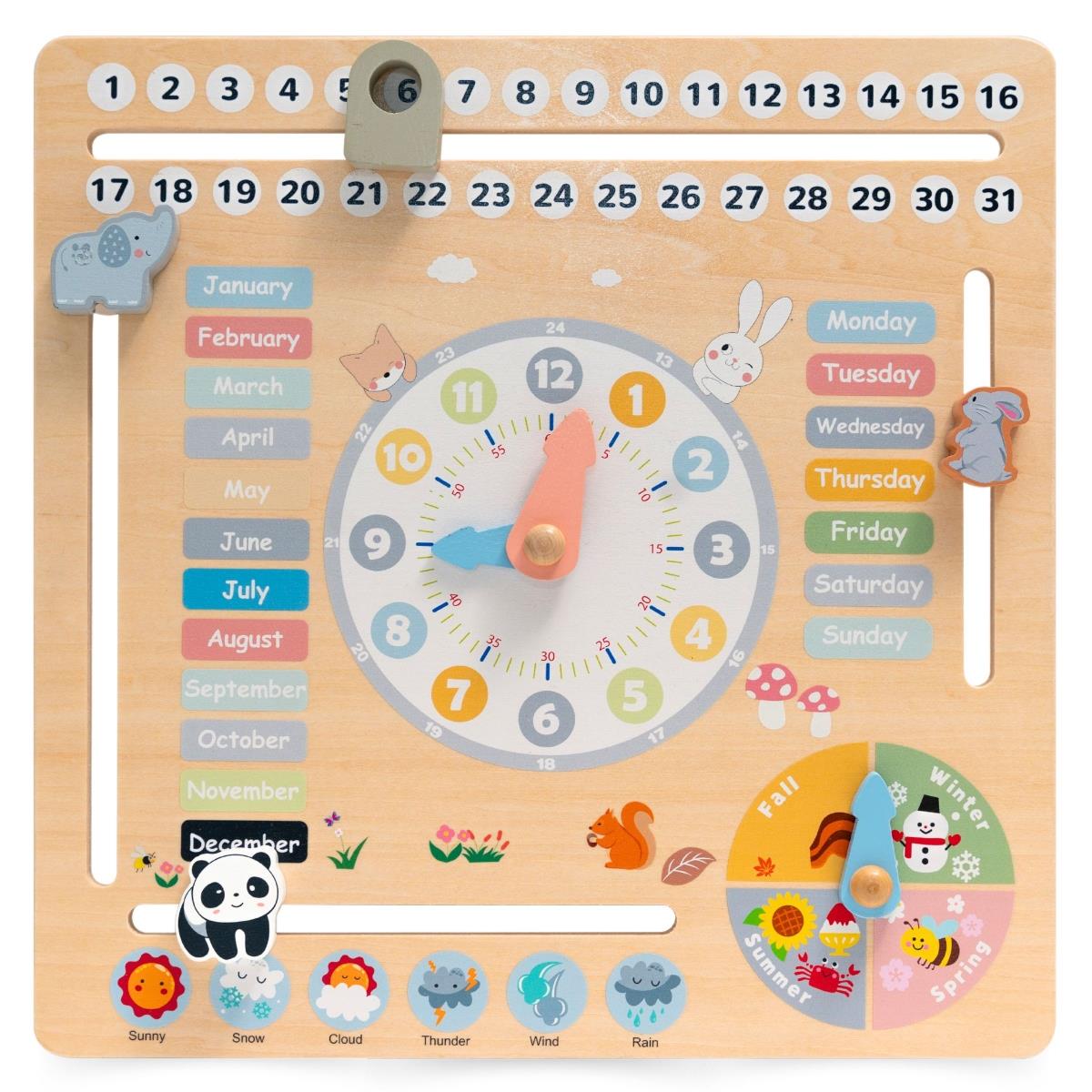 Kinderkalender aus Holz 6in1