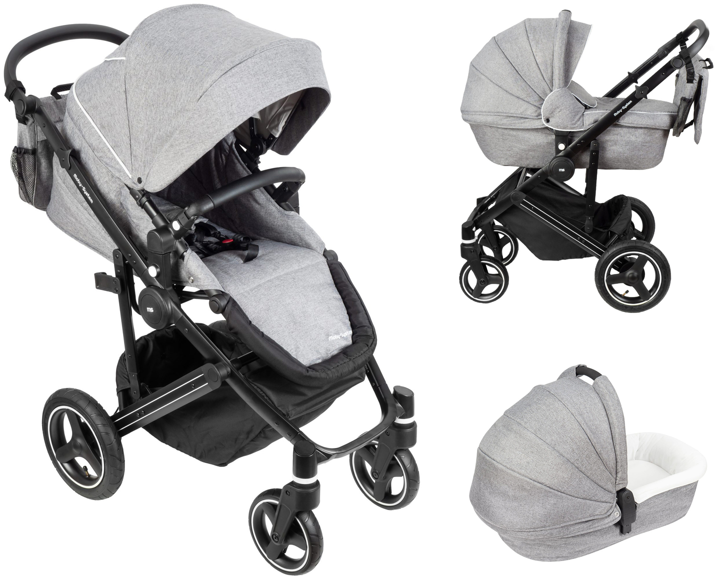 Kinderwagen 2in1 Gondel + Buggy 0m+ Moby-System CANADIAN