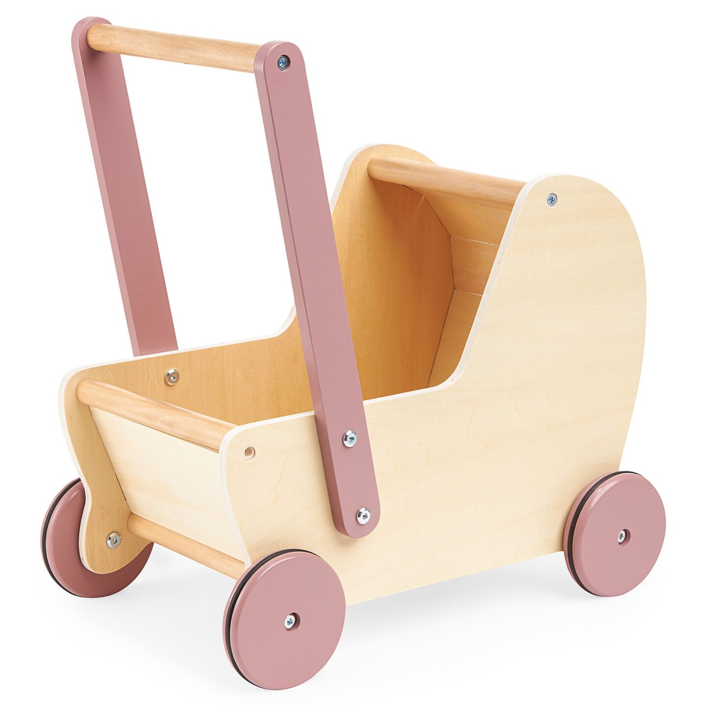 Kinderwagen für Puppen aus Holz