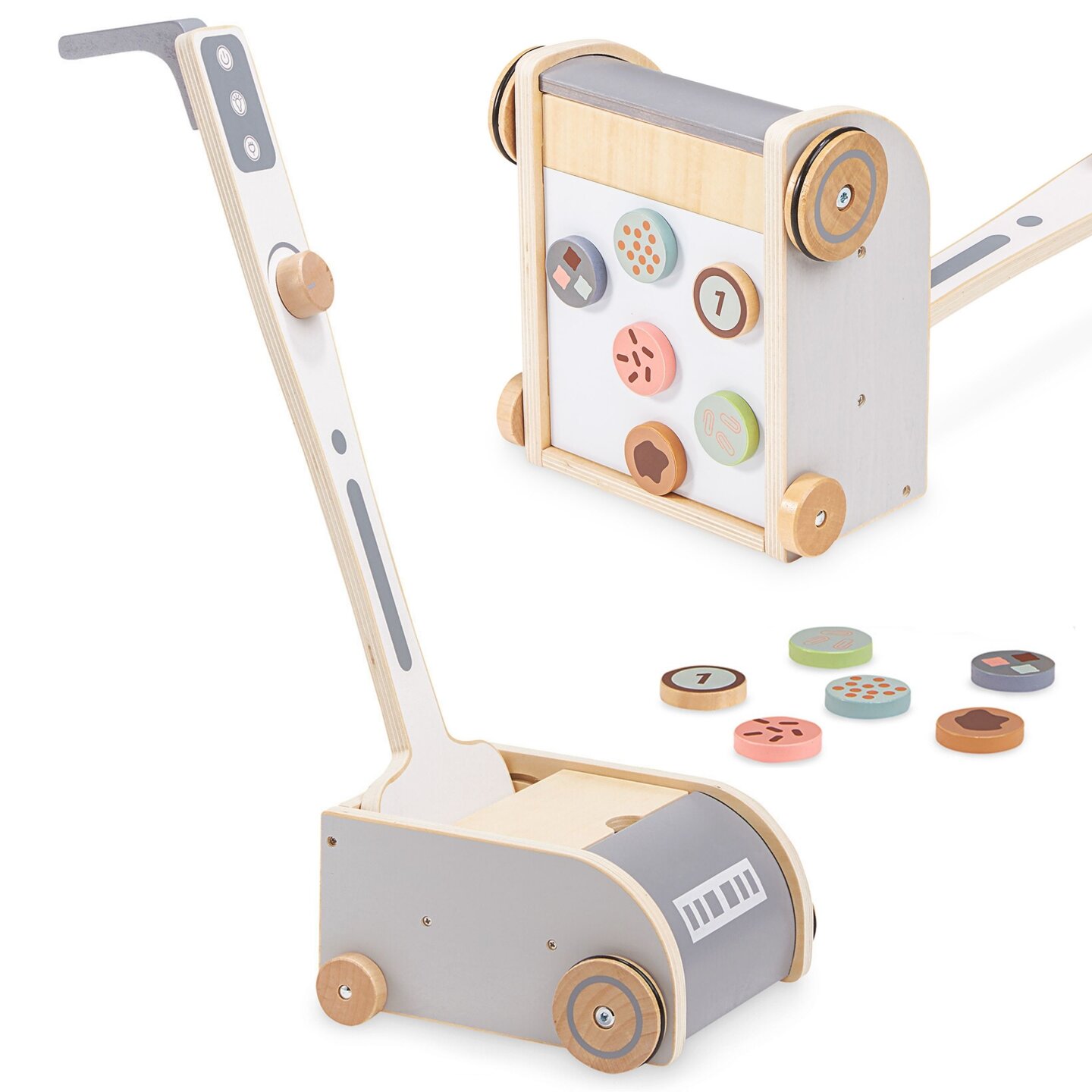 Magnetischer Staubsauger aus Holz für Kinder - ein Reinigungsspielzeug