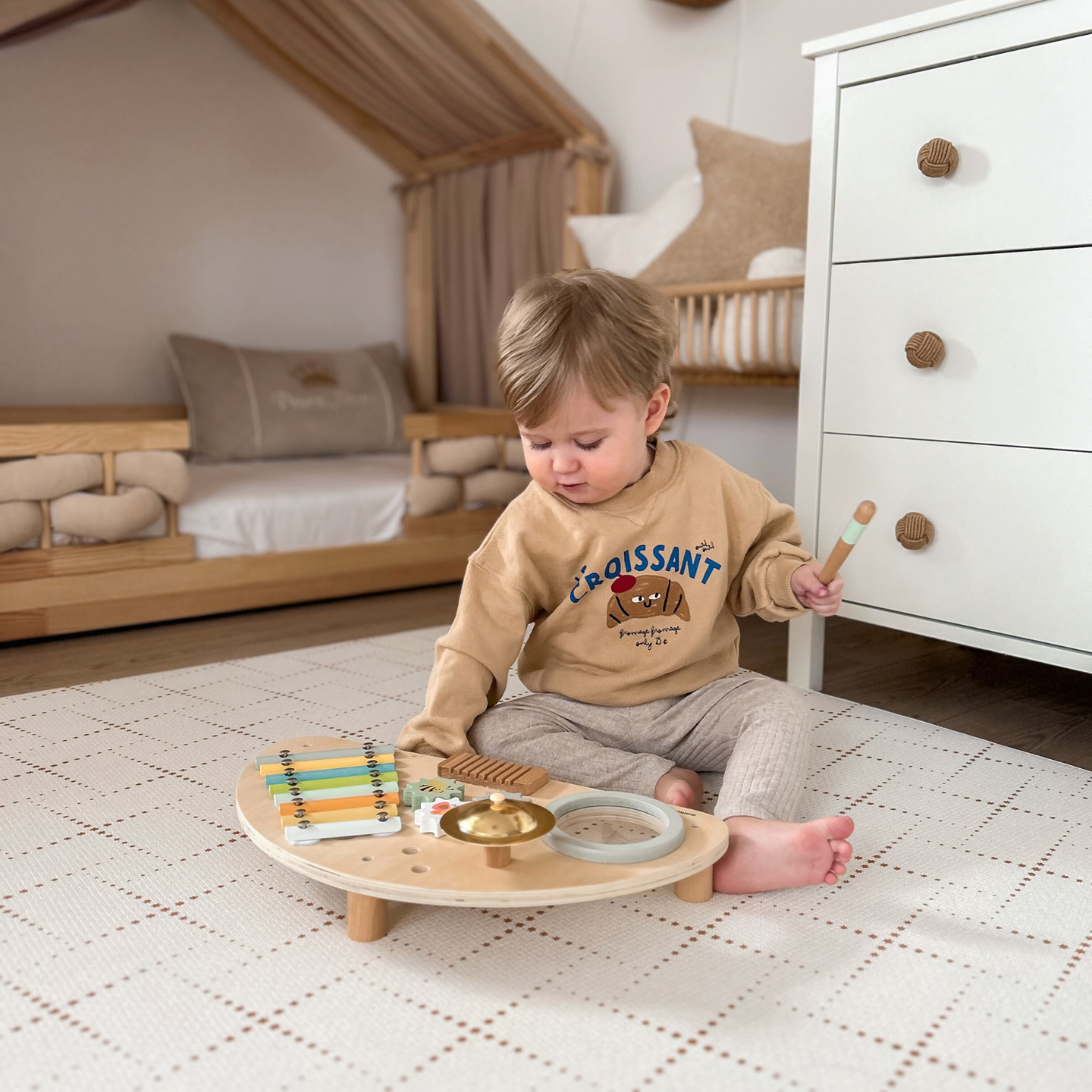 Hölzernes Musikzentrum für Kinder