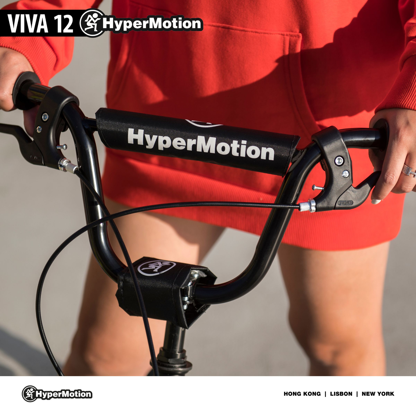 Tretroller HyperMotion VIVA 12 (aufpumpbare Räder 30 cm) – schwarz