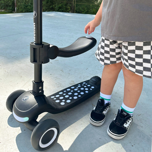 HyperMotion LUMI 3-in-1 Balance Scooter - beleuchtete Plattform und LED-Räder, Farbe schwarz