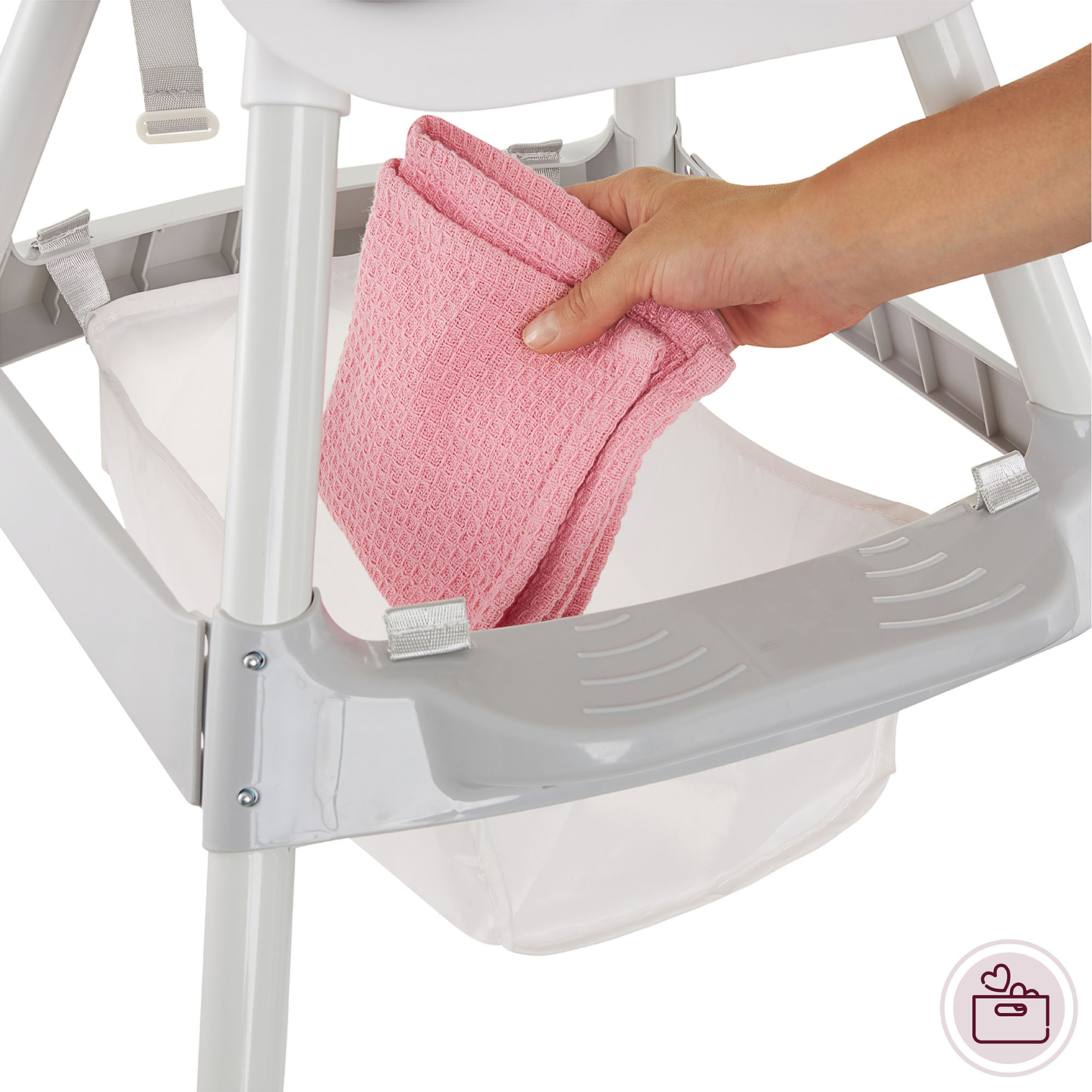 Moby-System Magnolia 2-in-1 verstellbarer Hochstuhl - grau