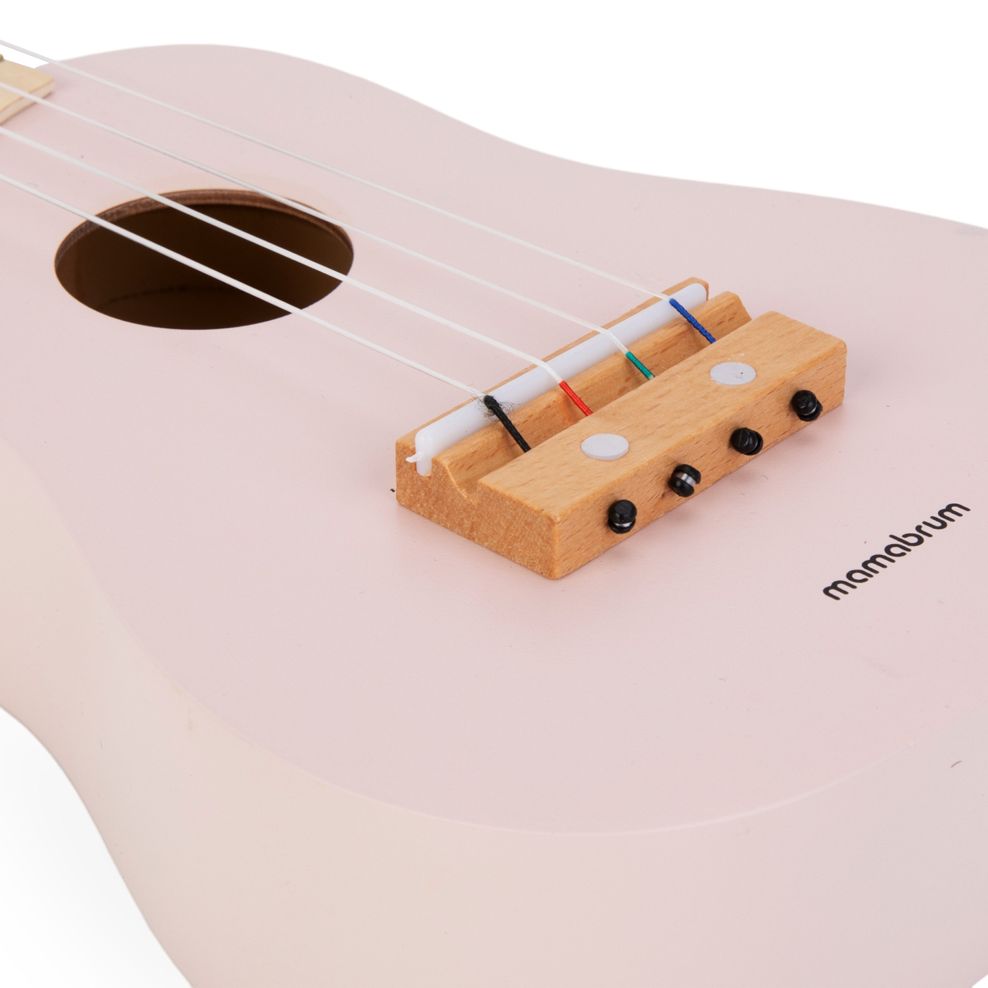 Hölzerne Gitarre für Kinder - Ukulele - rosa Farbe