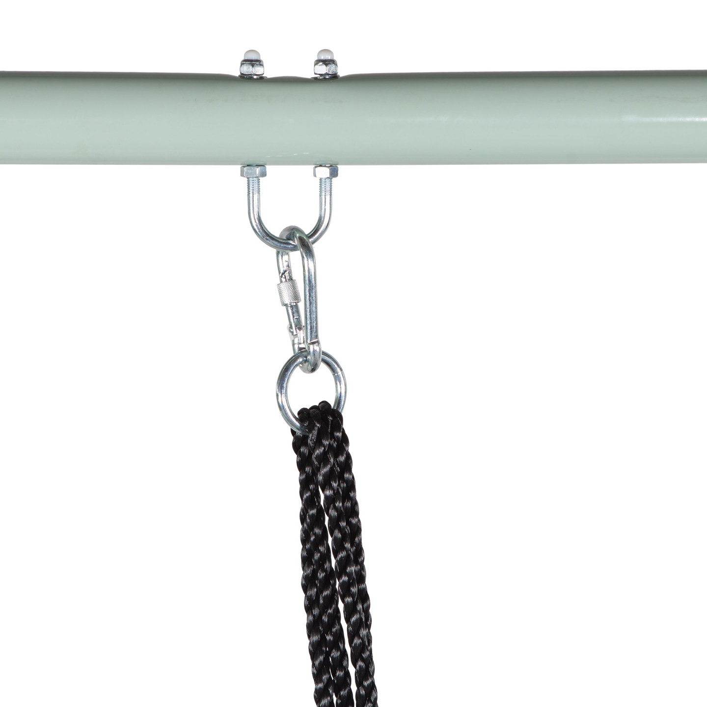 Gartenschaukel vom Typ Storchennest mit Rahmen und Seilen