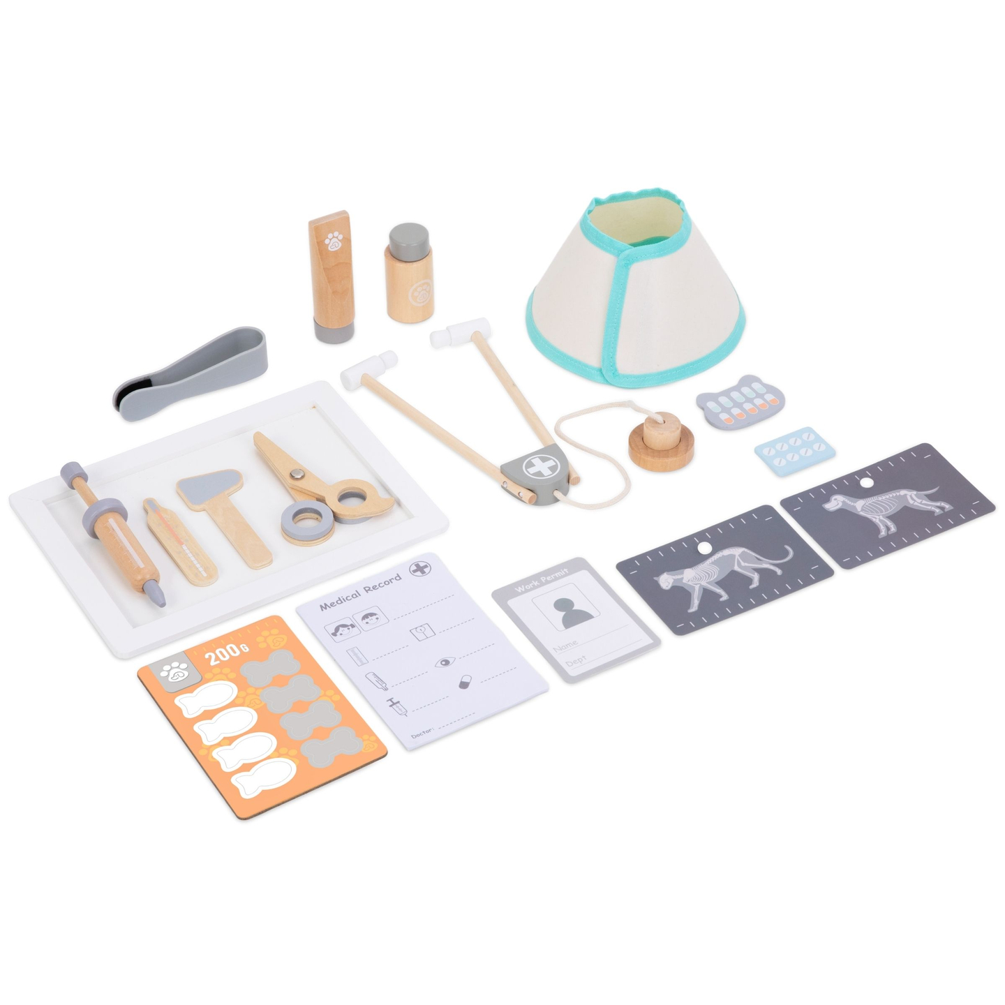 Tierklinik - Set aus Holz