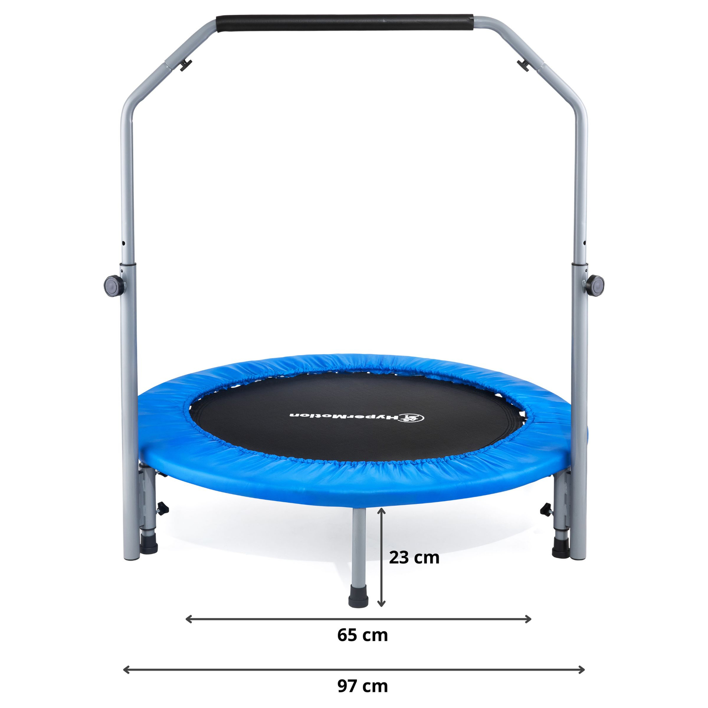 Trampolin mit Griff - 97 cm - für Kinder, Jugendliche und Erwachsene - für Haus und Garten