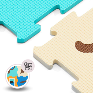 Lernmatte, Schaumstoffpuzzle 90 x 90 x 1 cm - EVA-Schaum - Muster: Instrumente