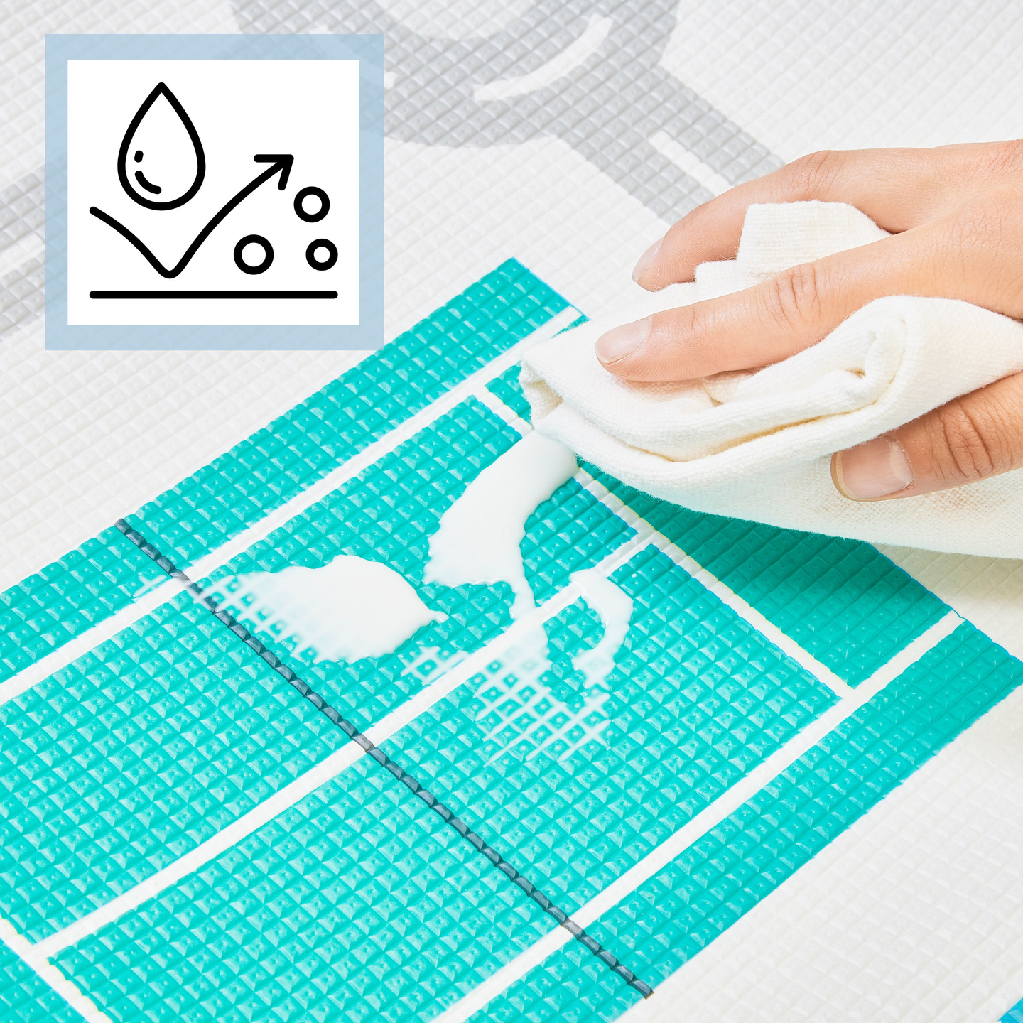 Beidseitige Schaummatte – Märchenwelt / winterliche Stadt