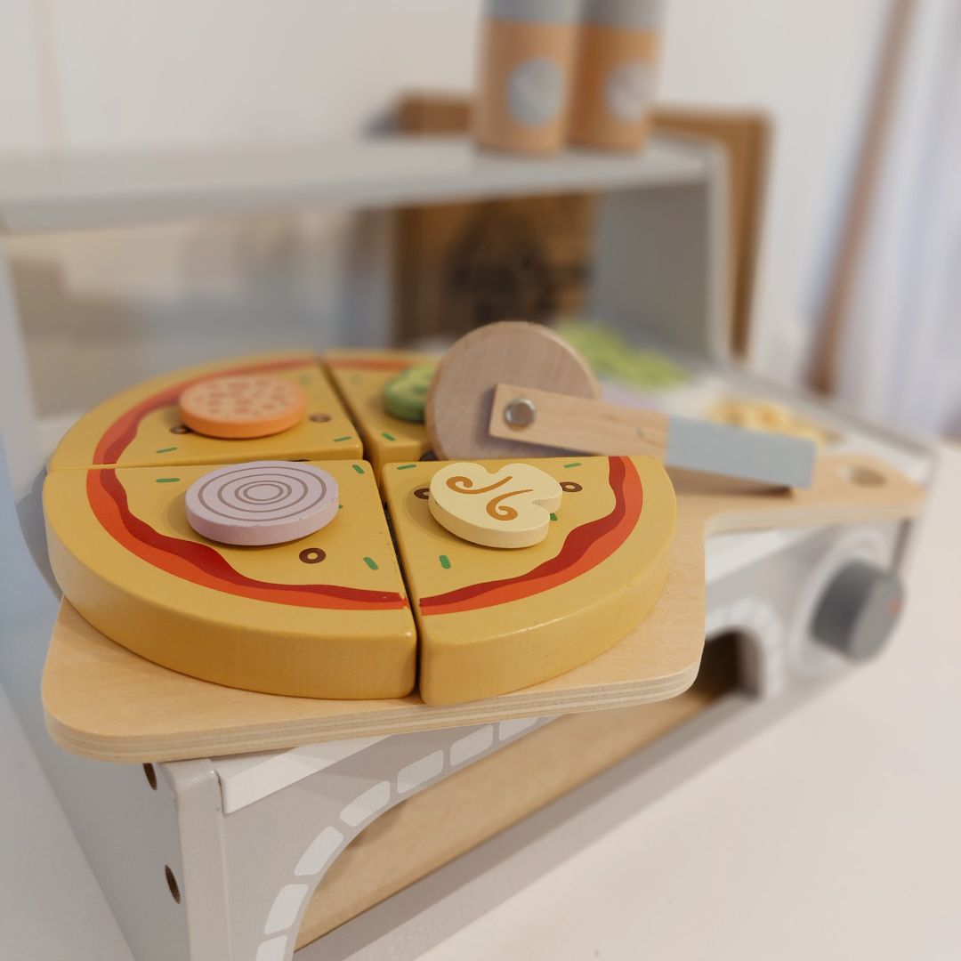 Pizzabackset aus Holz