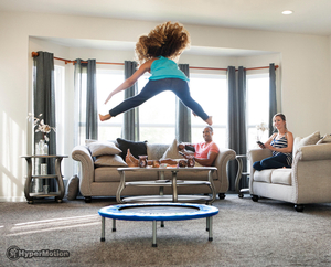 Minitrampolin für Kinder und Erwachsene - bis 50kg - 91 cm - für Haus und Garten