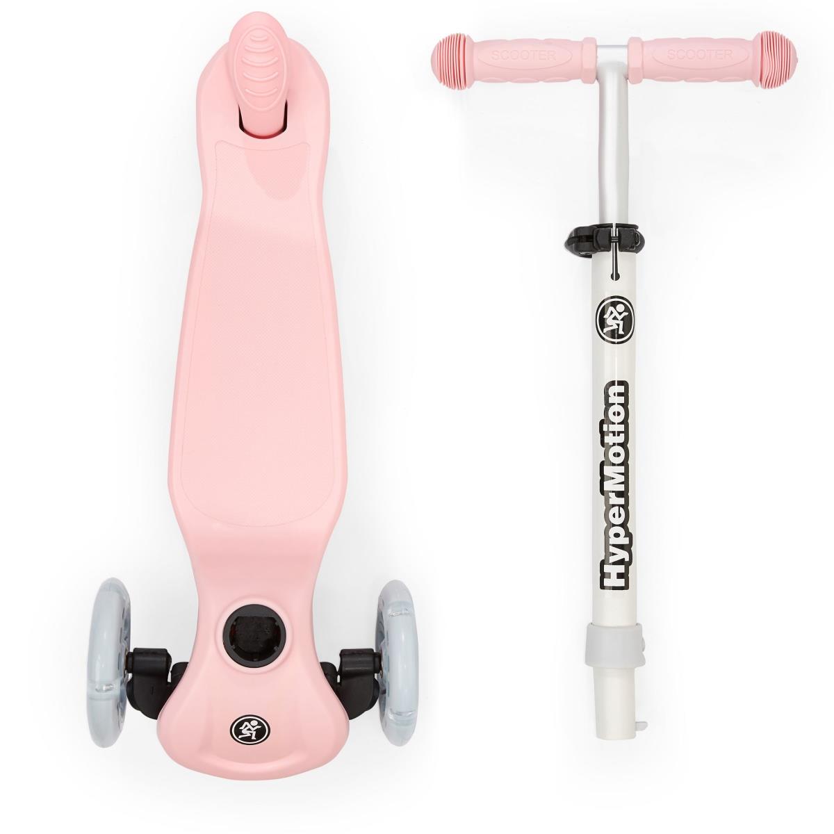 TRINGO dreirädriger Balance-Scooter, 3-8 Jahre alt – rosa + leuchtende LED-Räder