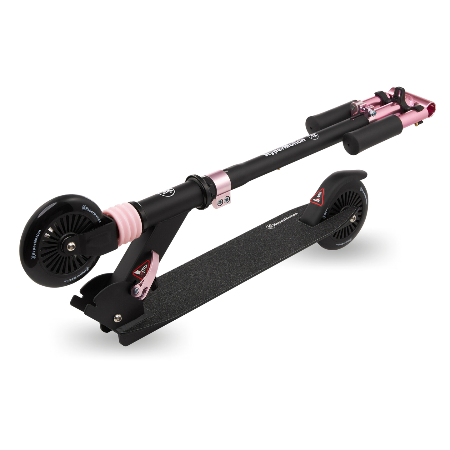 Zweirad-Roller mit Stoßdämpfer WALLY 4-9 Jahre von HyperMotion schwarz-rosa