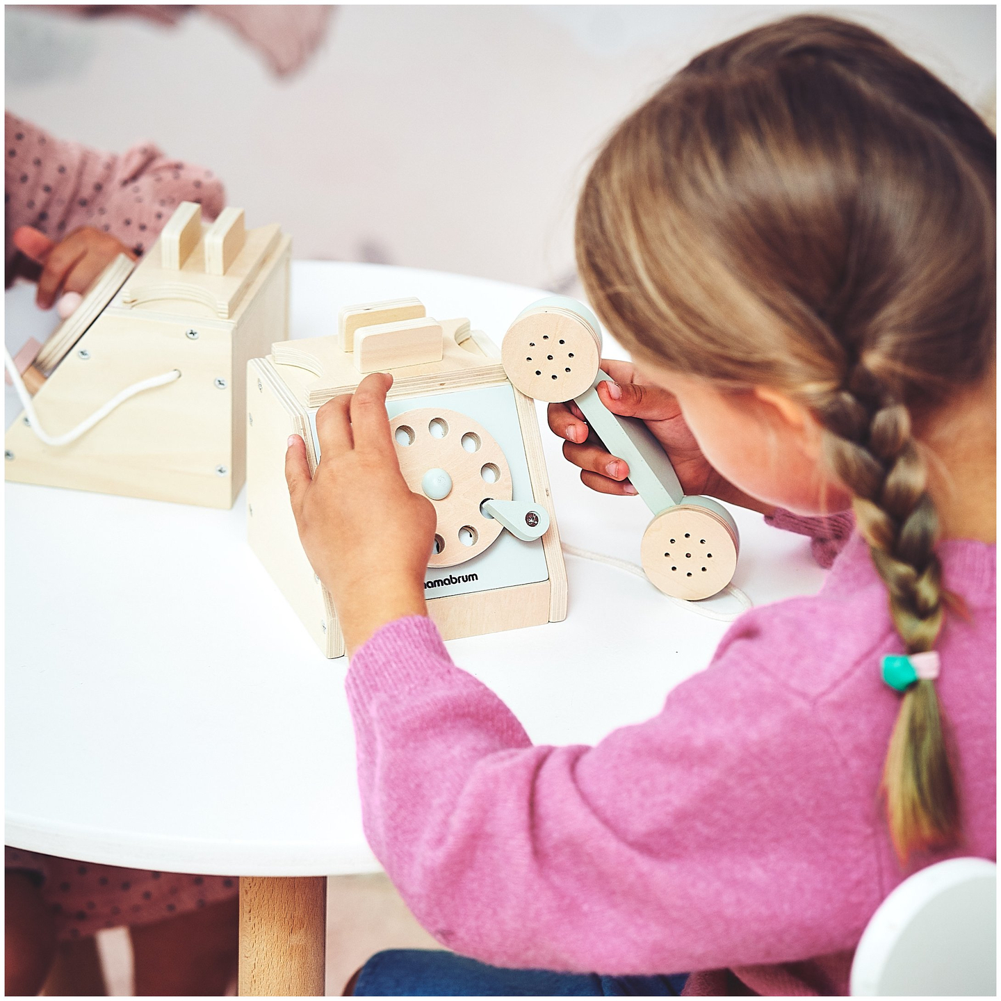 Retro-Holztelefon - neuwertig