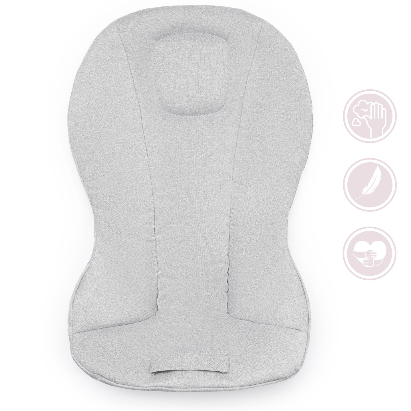 2-in-1-Schaukelstuhl Moby-System LILY - grau