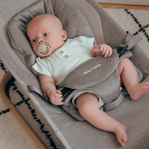 2-in-1-Schaukelstuhl Moby-System LILY - grau