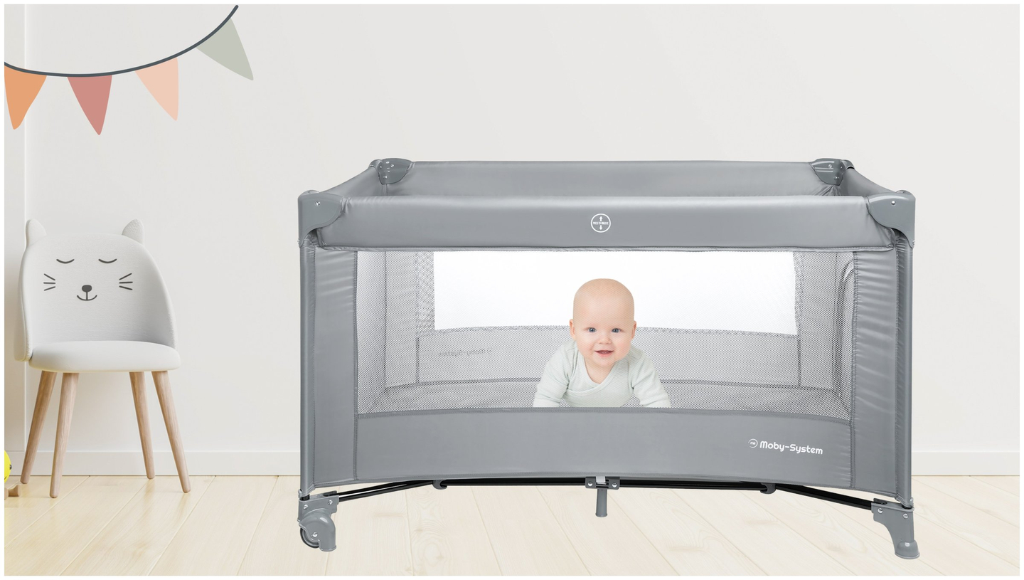 Reisebett Happy Traveller BASIC – grau