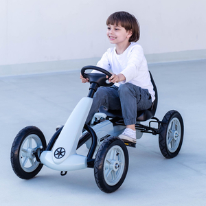 EVOQUE Pedal-Gokart für Kinder von 5-8 Jahren - grau