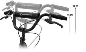 Cityroller Hypermotion RIVA mit Luftreifen 50 cm und 40 cm