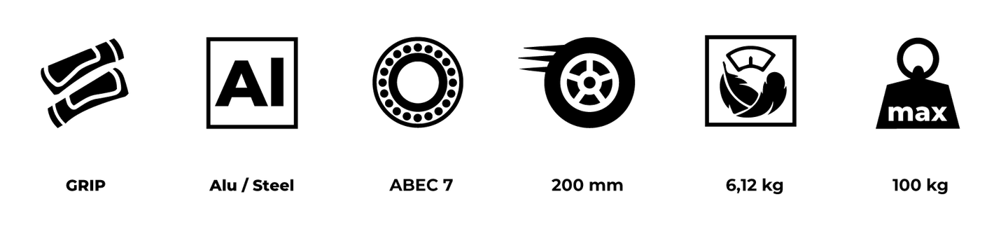 Roller für Erwachsene HyperMotion REGAMO - schwarz