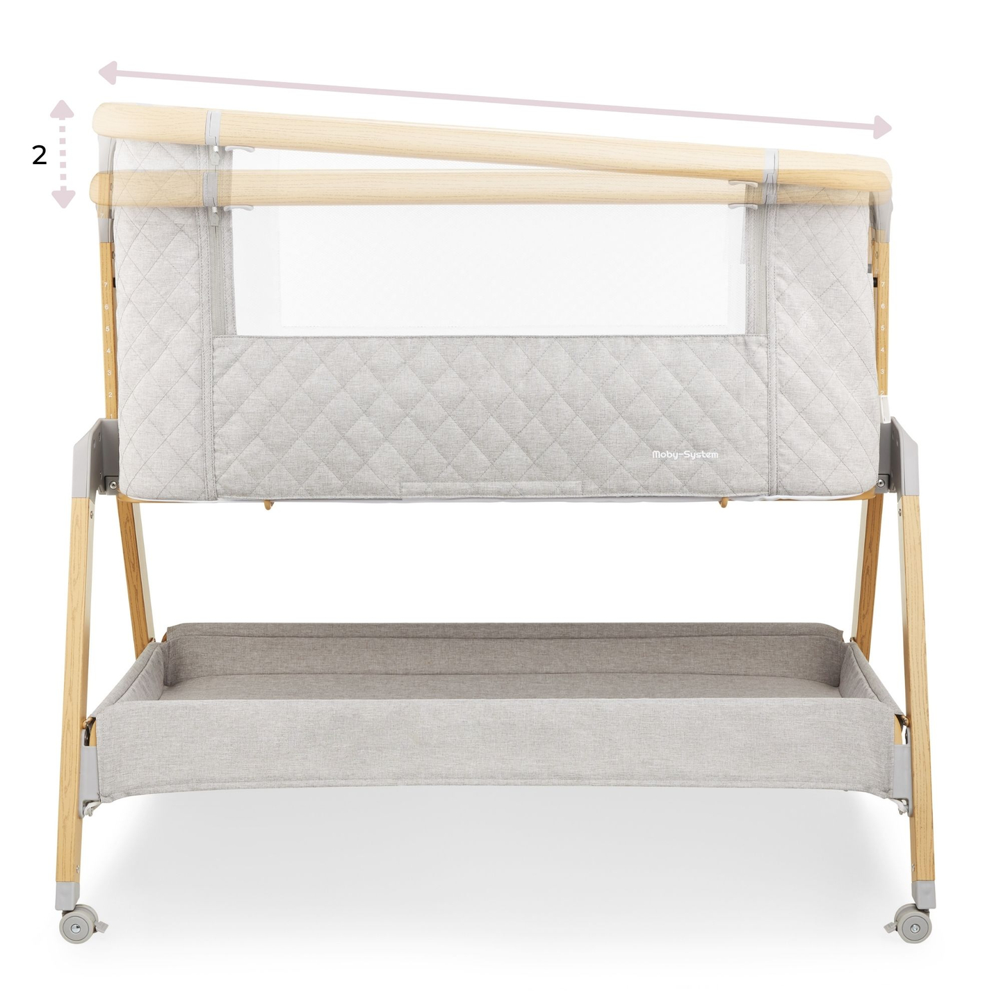 Reisebett, freistehend, 3-in-1 - Moby-System DREEMY