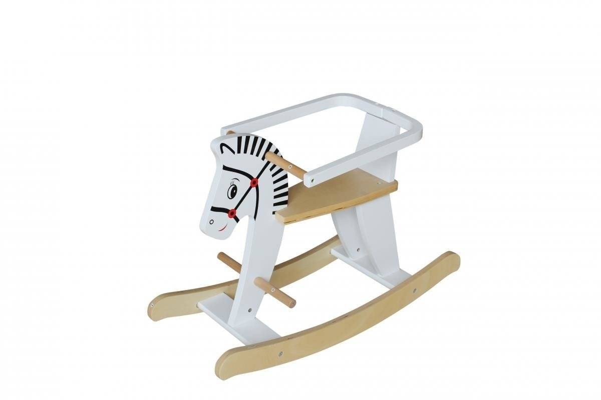 Holzschaukelpferd mit Schutzgitter K11