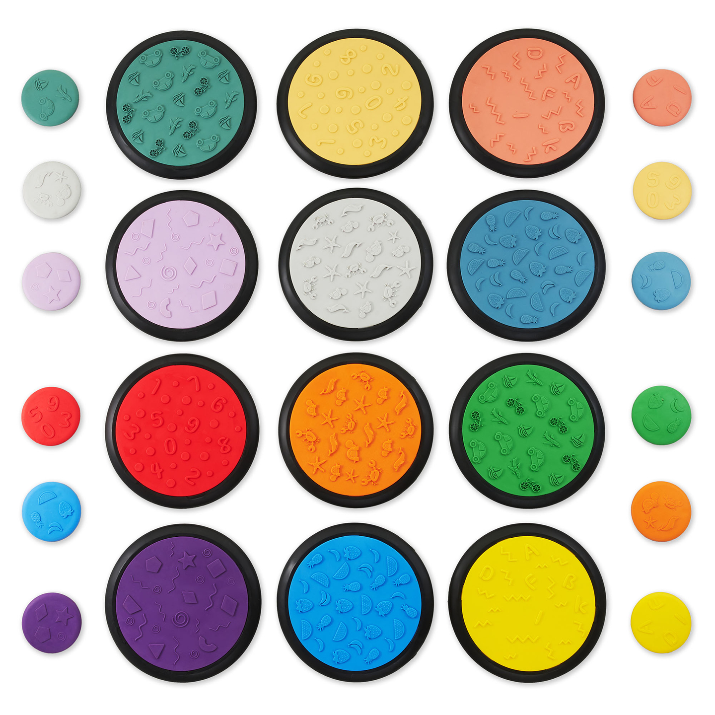 Bunte Sinnesscheiben für Kinder - 24 Stück