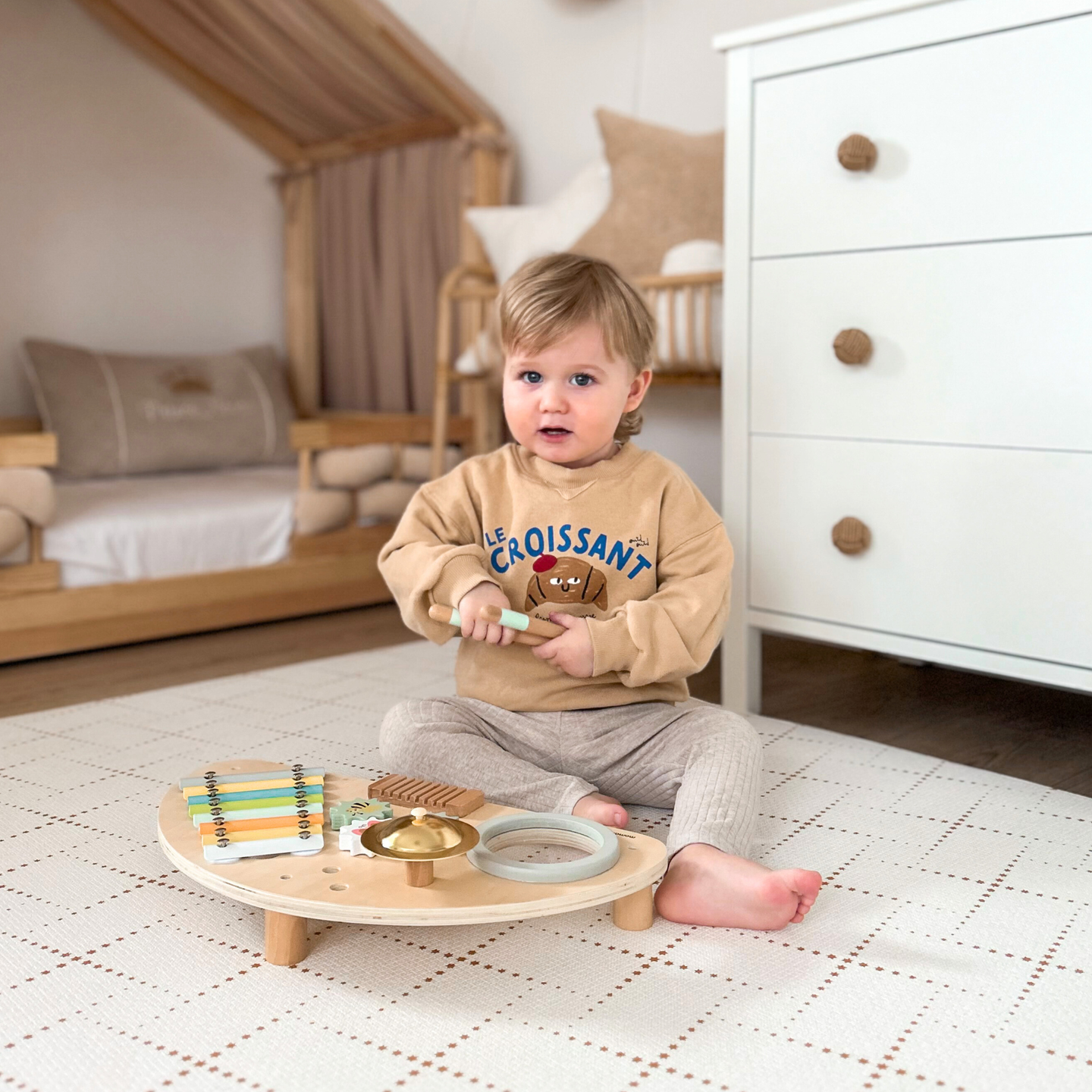 Hölzernes Musikzentrum für Kinder