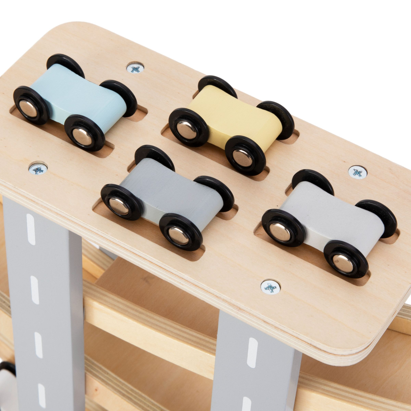 Holzbahn - Rutsche für Autos - 6 Etagen