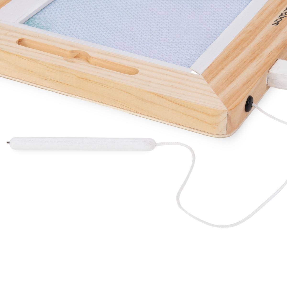 Holz-Sammelalbum mit Stempeln – Zeichenbrett