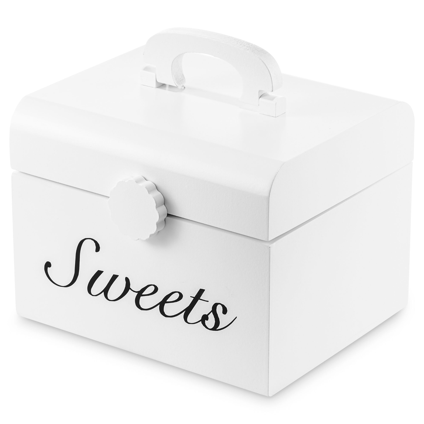 Schneidebonbondose aus Holz, Süßwarengeschäft