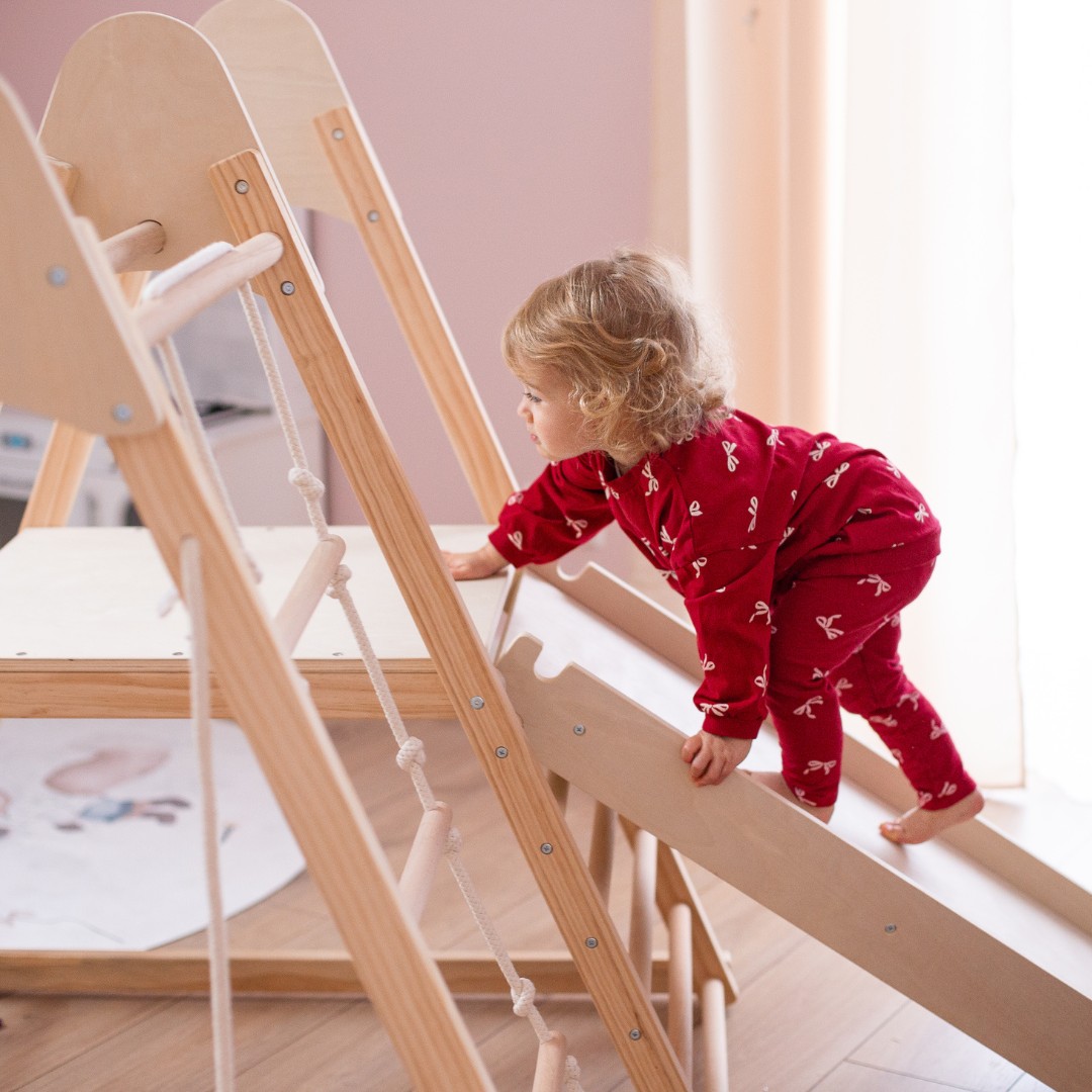 Holzspielplatz für Zuhause XL 5in1