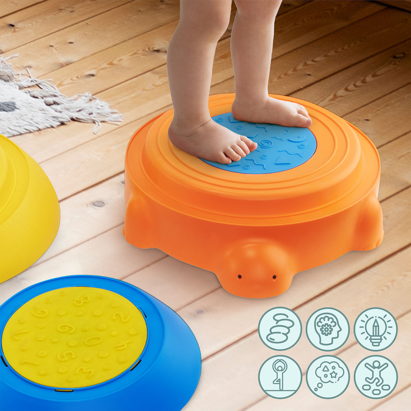 Sinnespfad für Kinder - Bunte Schildkröte