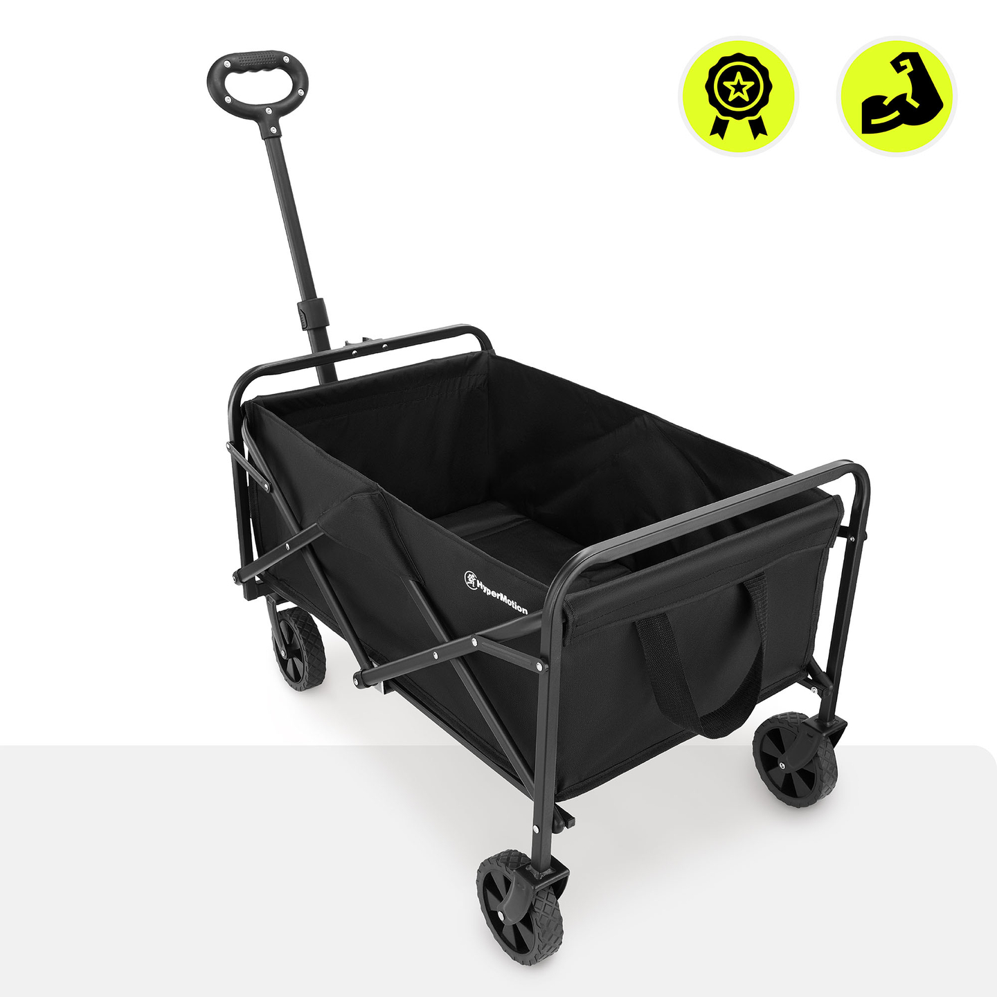 HyperMotion faltbarer Strandrollstuhl - schwarz, 80 kg