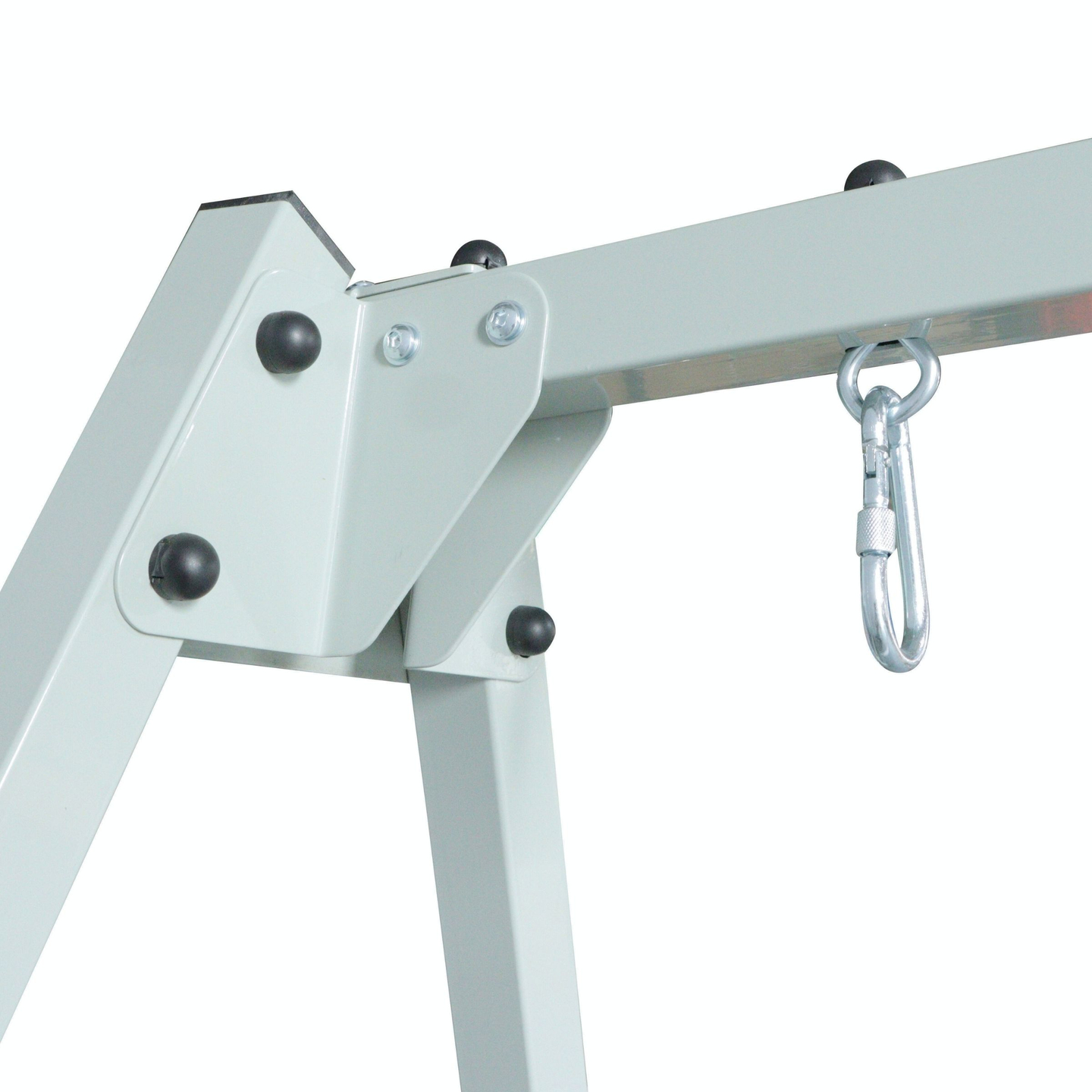 Doppelschaukel mit Zubehör - Stahlgestell - Storchennest, Schaukel und Hängematte