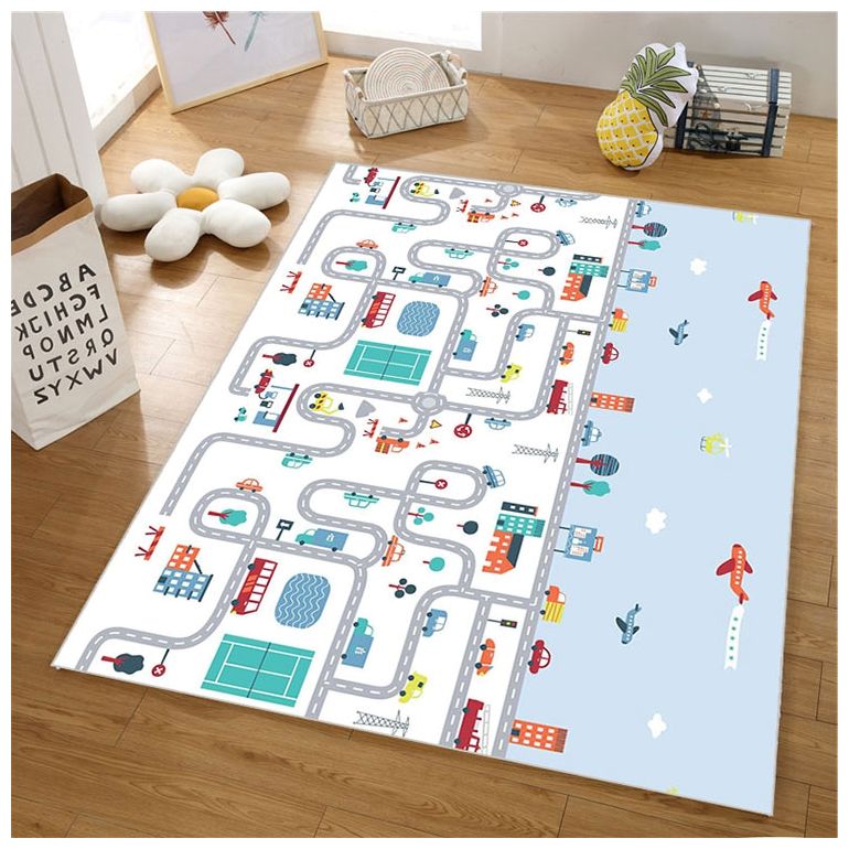 Beidseitige Schaummatte XXL – Rolle 2 CM (Straße und Zickzack)