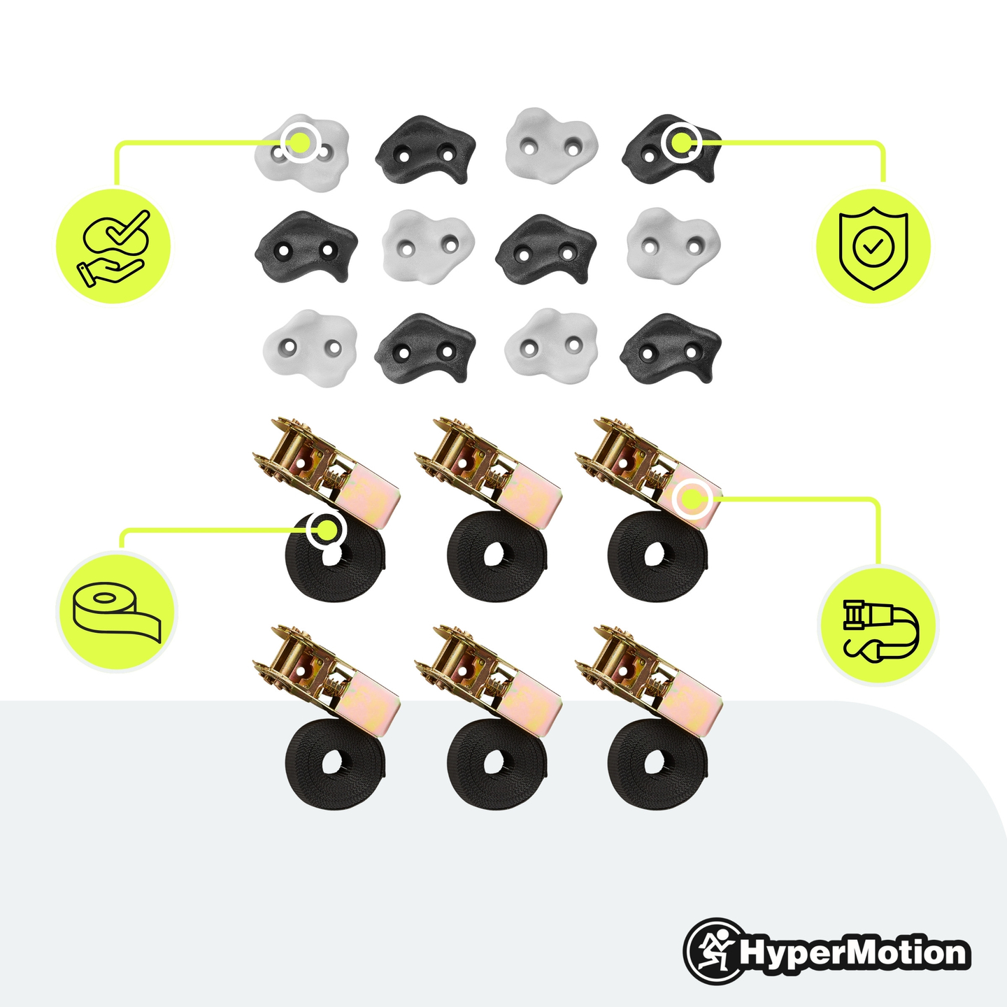 HyperMotion Baumkletterausrüstung - 18 Artikel
