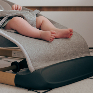 2-in-1-Schaukelstuhl Moby-System LILY - grau