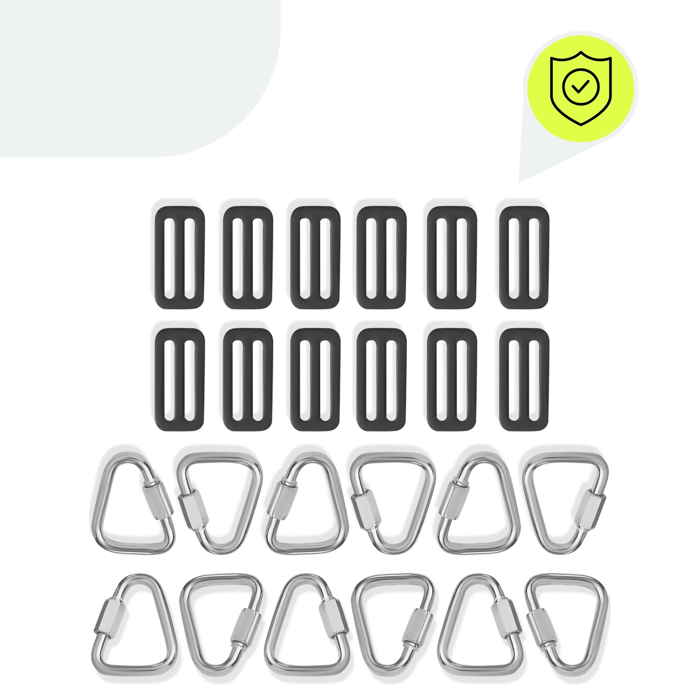 Ninja-Hindernislauf für Kinder - HyperMotion Slackline-Set - 10 Hindernisse