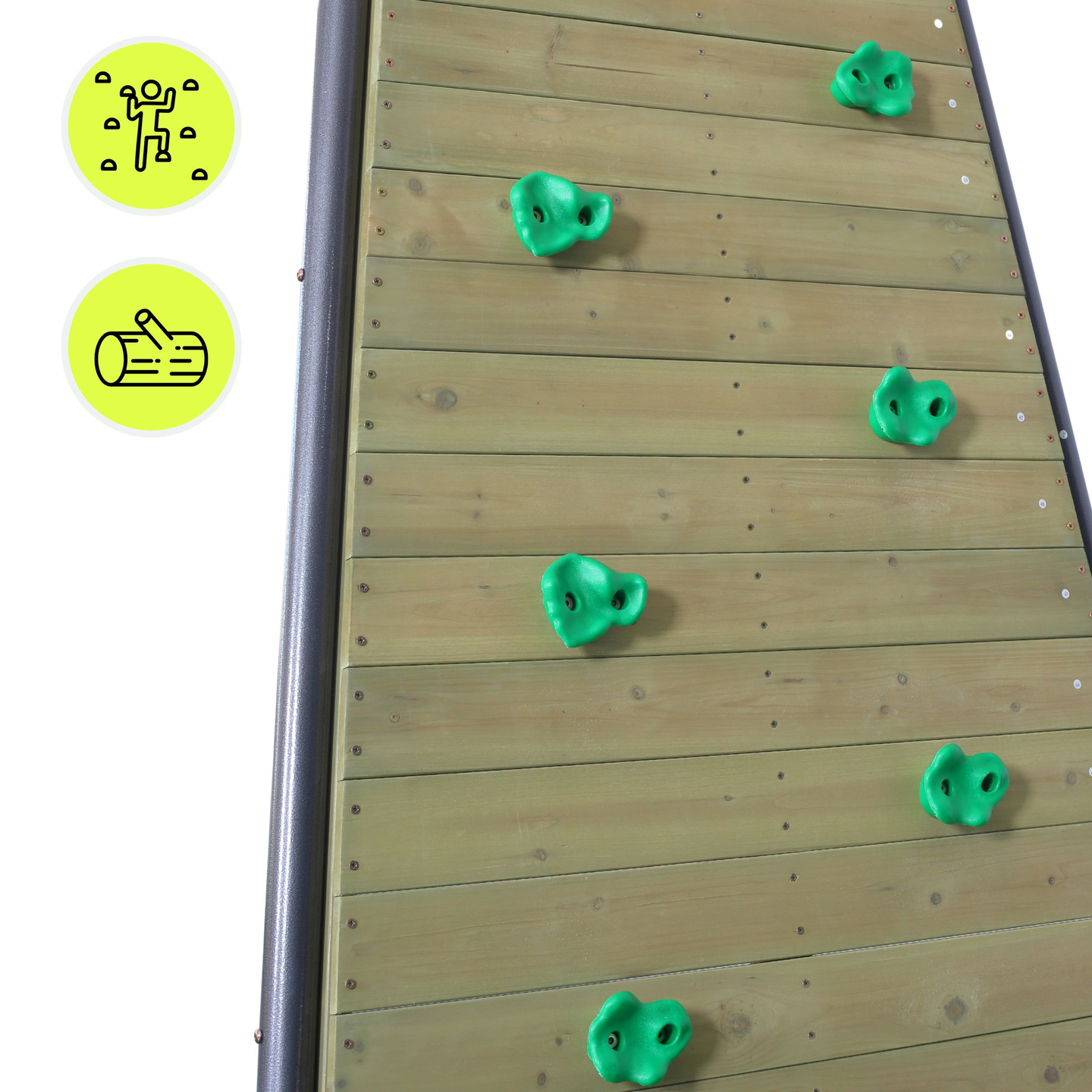 XXXL Stahl-Gartenschaukel - 2 Sitze, Leiter, Gymnastik-Trapez, Kletterwand