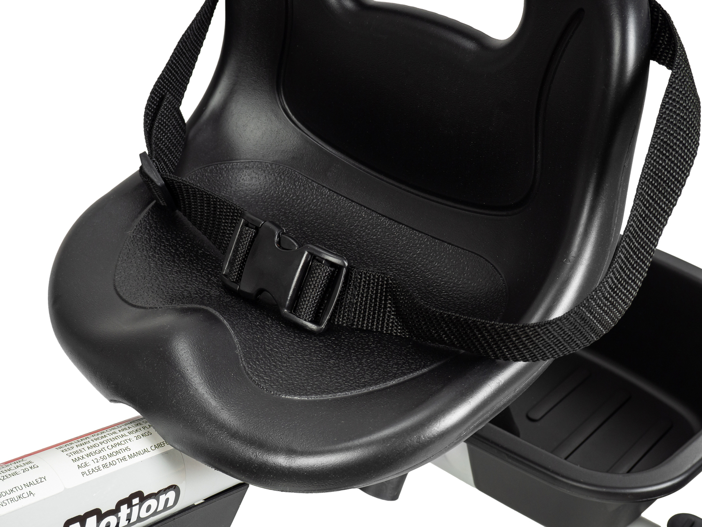 Dreirad HyperMotion TOBI VECTOR - dauerhaft aufgepumpte Räder + Schieber. Farbe: hellgrau.