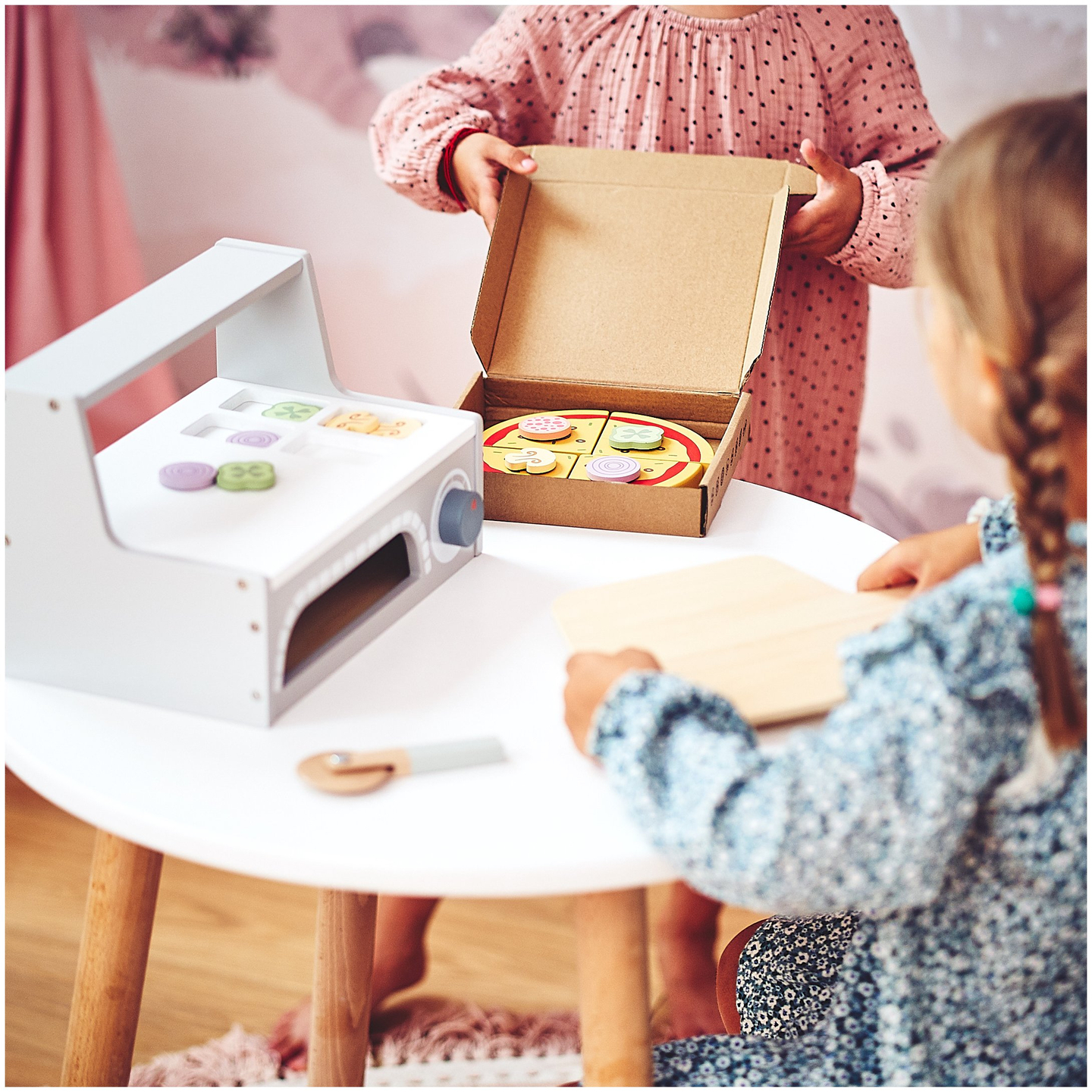 Pizzabackset aus Holz