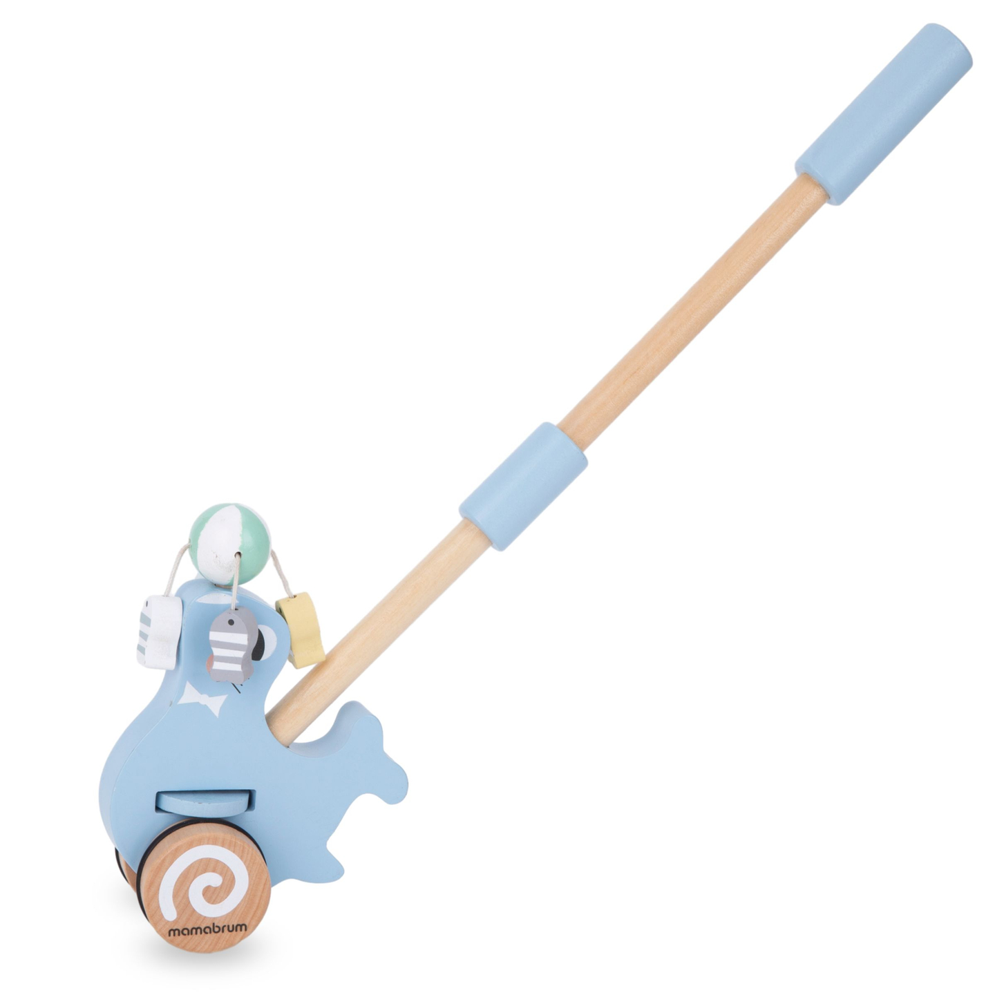 Holzplombe mit Schubstange - Schieber