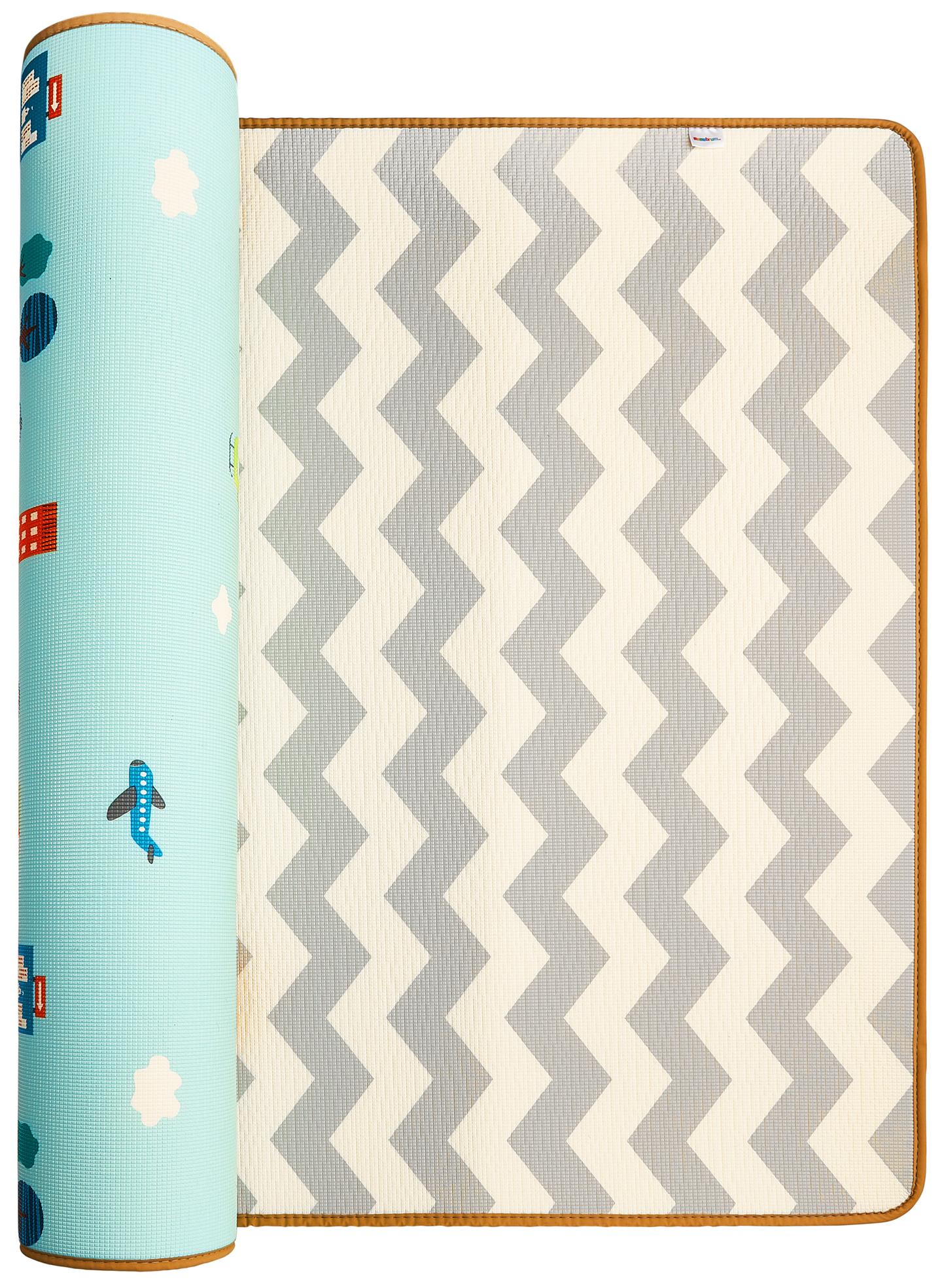 Beidseitige Schaummatte XXL – Rolle 2 CM (Straße und Zickzack)