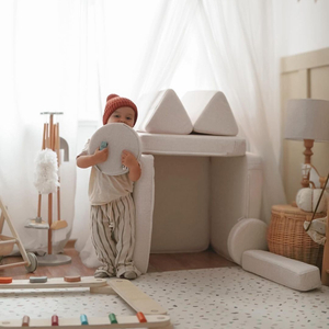 Balancierstrecke aus Holz - Sinnespfad - 14 Elemente