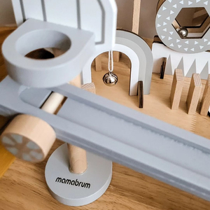 Hölzerne Dominosteine - Hindernisparcours - 48 Elemente